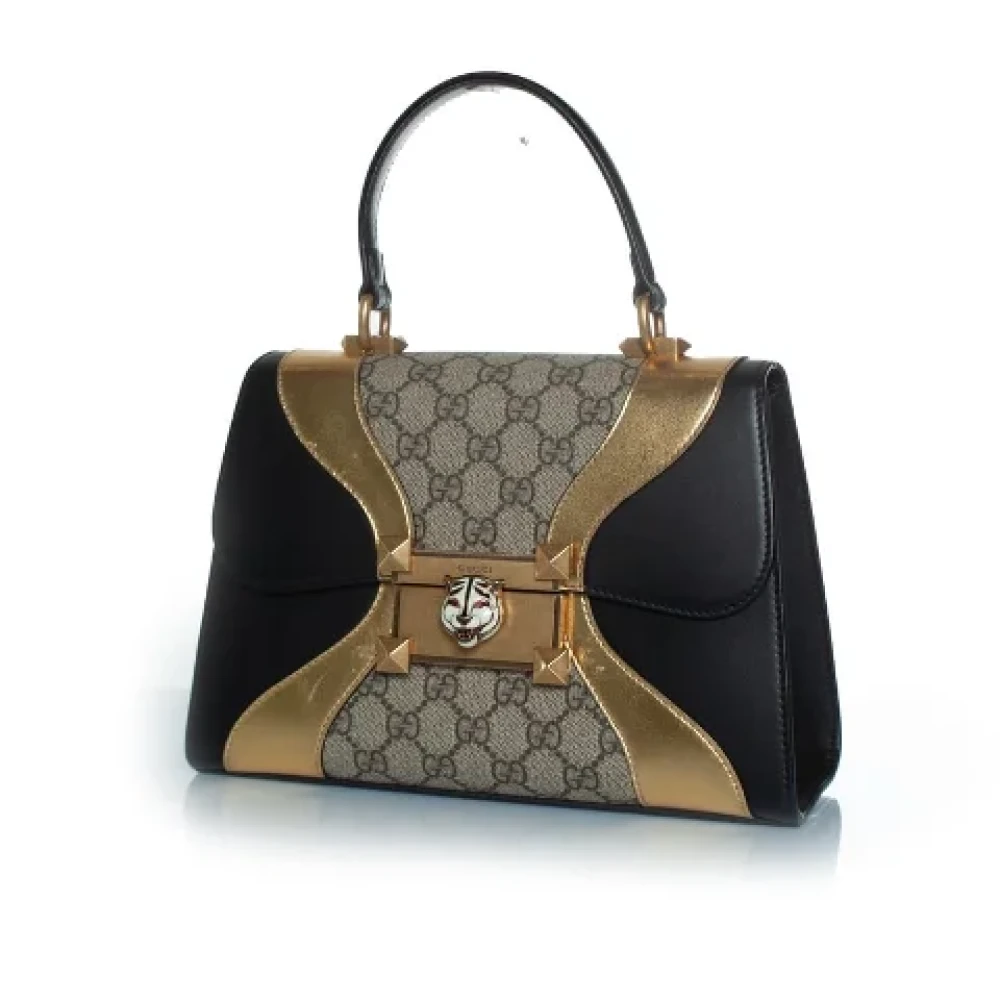 Gucci Vintage Pre-owned Leather gucci-bags Black Dames