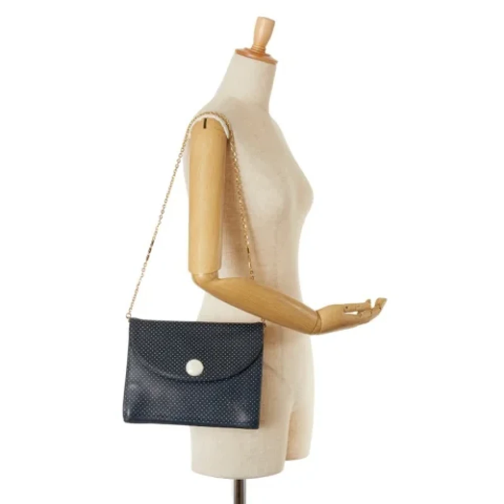Valentino Vintage Pre-owned Leather shoulder-bags Blue Dames