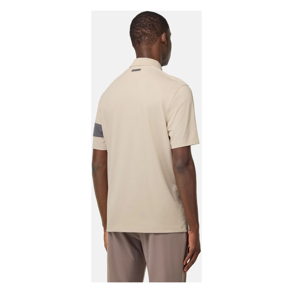 Boggi Milano High-Performance Piqué Poloshirt Gray Heren