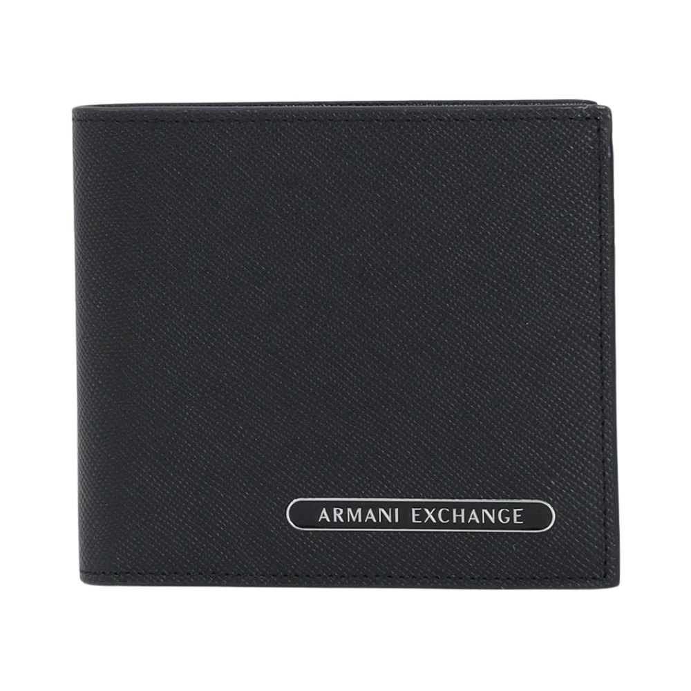 Armani Exchange Black Wallets & Cardholders, Male, One Size, Compact Men's Wallet