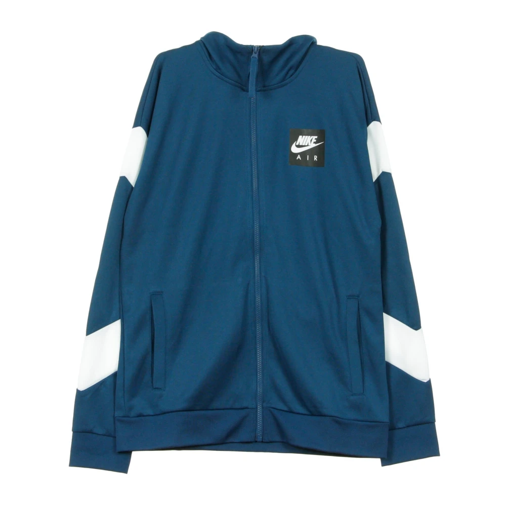 Nike Track Jacket in Obsidian Signal Blue Wit Blue Heren