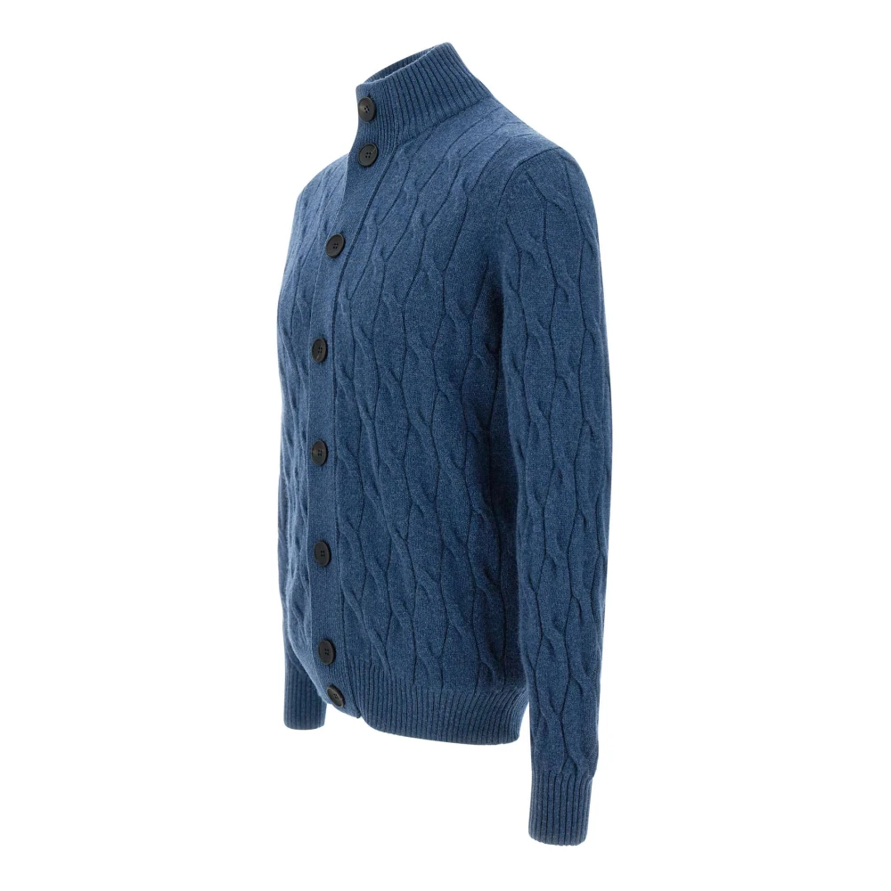 Filippo De Laurentiis Wol & Kasjmier Herentrui Blue Heren