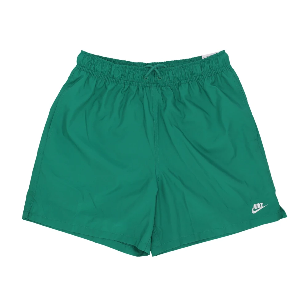 Nike Men's White Malachite/ Swim Shorts With Pockets