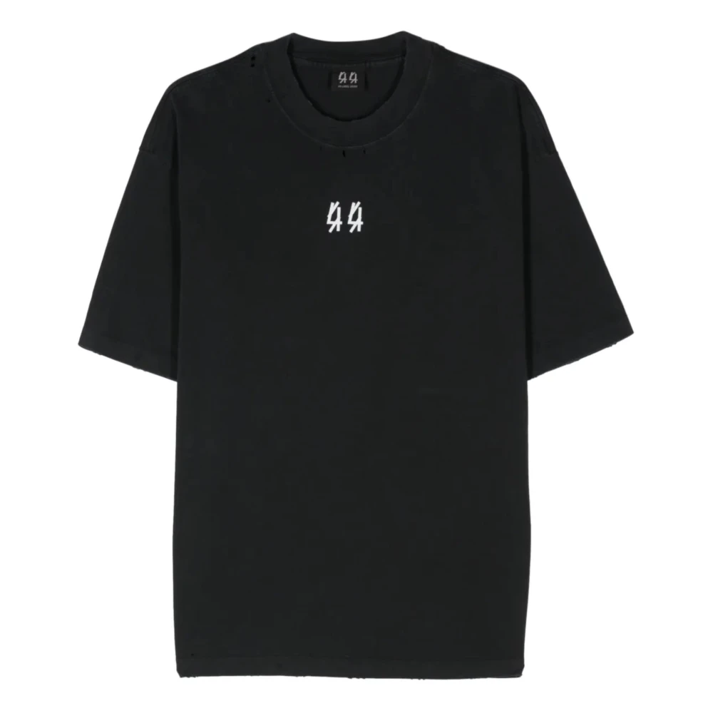 44 Label Group Men's Black T-Shirt With Logo, T-Shirts, Xl, Tops