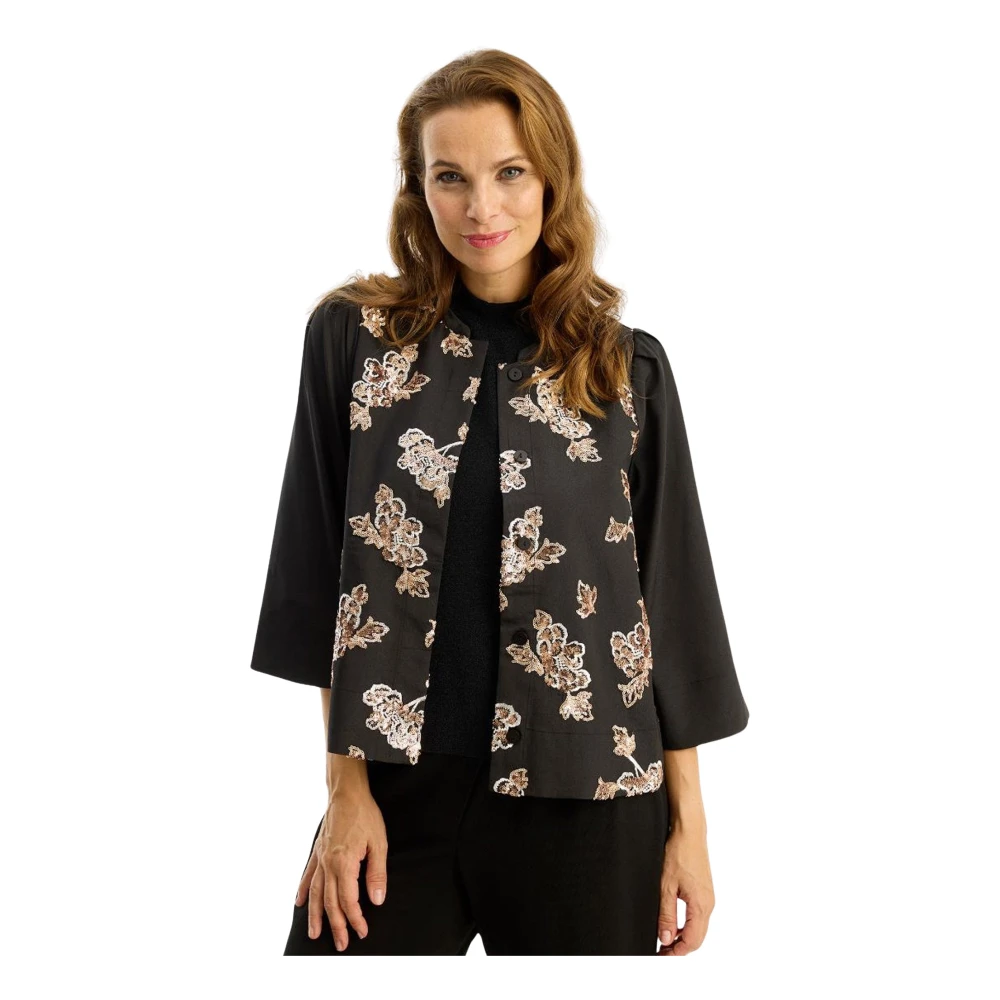 In Front Vrouw Multicolor Jassen Dames, Veelkleurig, M, Vest