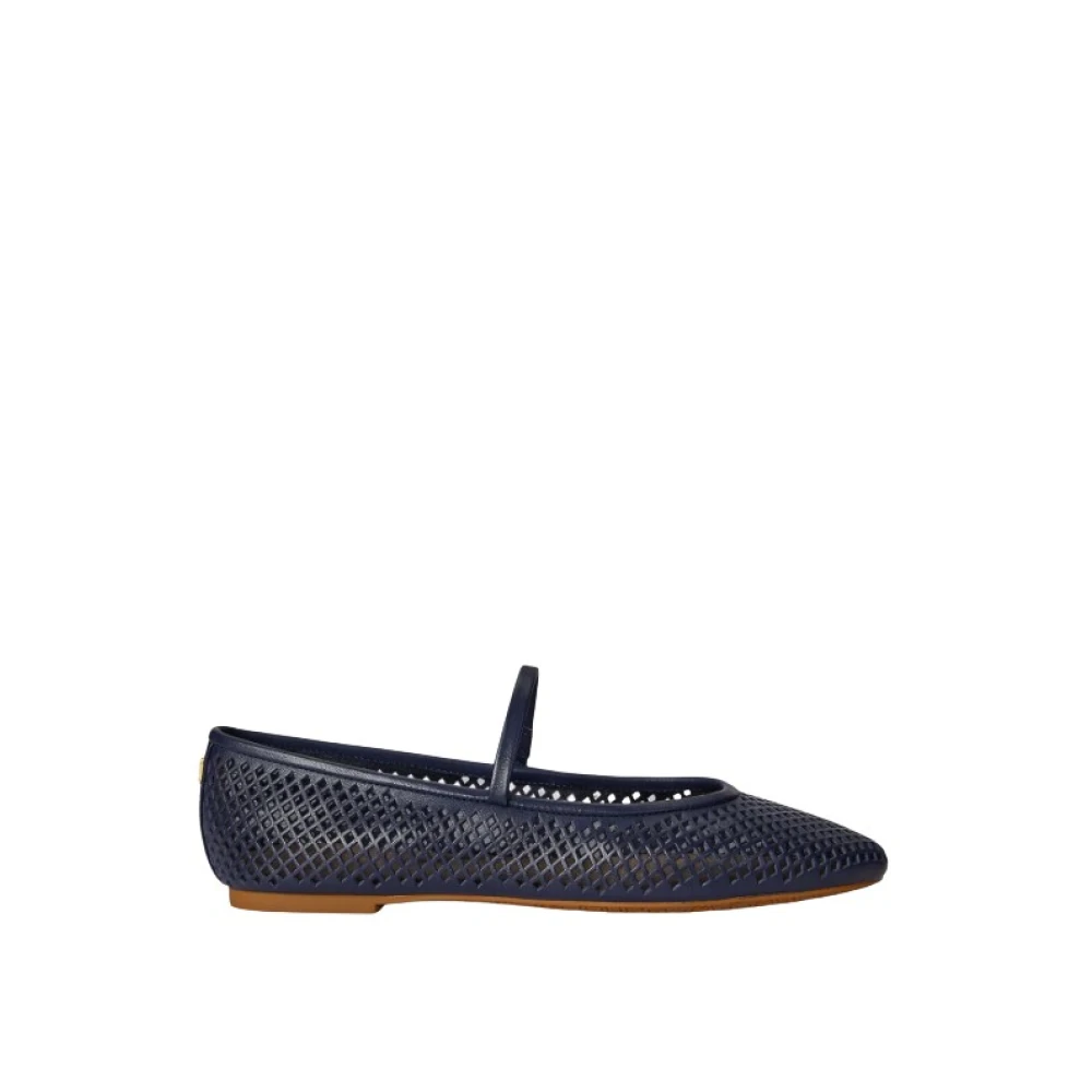 Ralph Lauren Women's Blue Jayna Mary Jane Flats - Ballerina Shoes - 4 Uk - Shoes