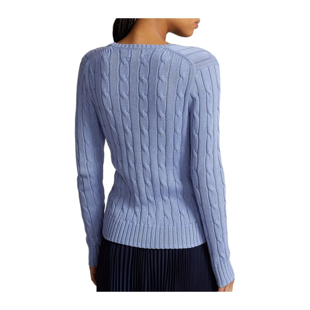 Polo Ralph Lauren Blauwe Kimberly Lange Mouw Pullover Blue Dames
