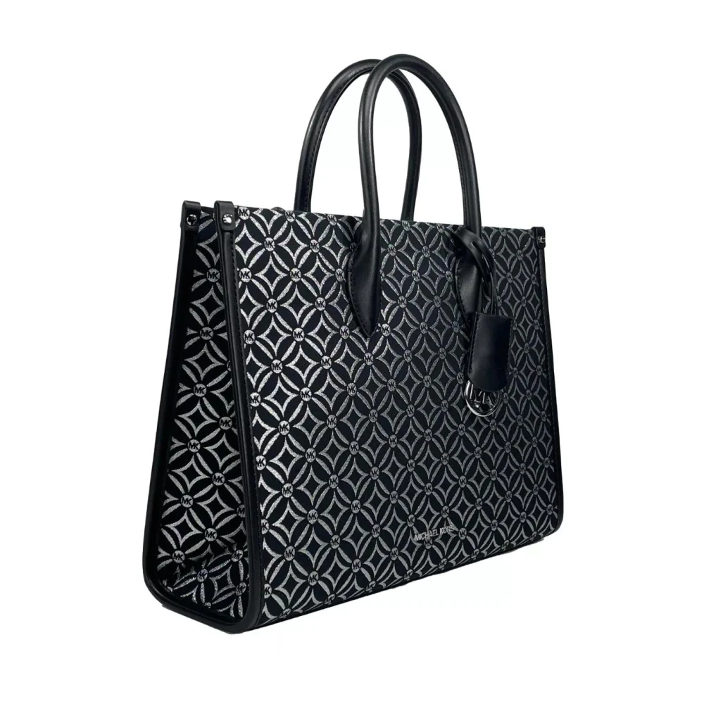Michael Kors Zwarte Crossbody Tote Tas met Rits Black Dames