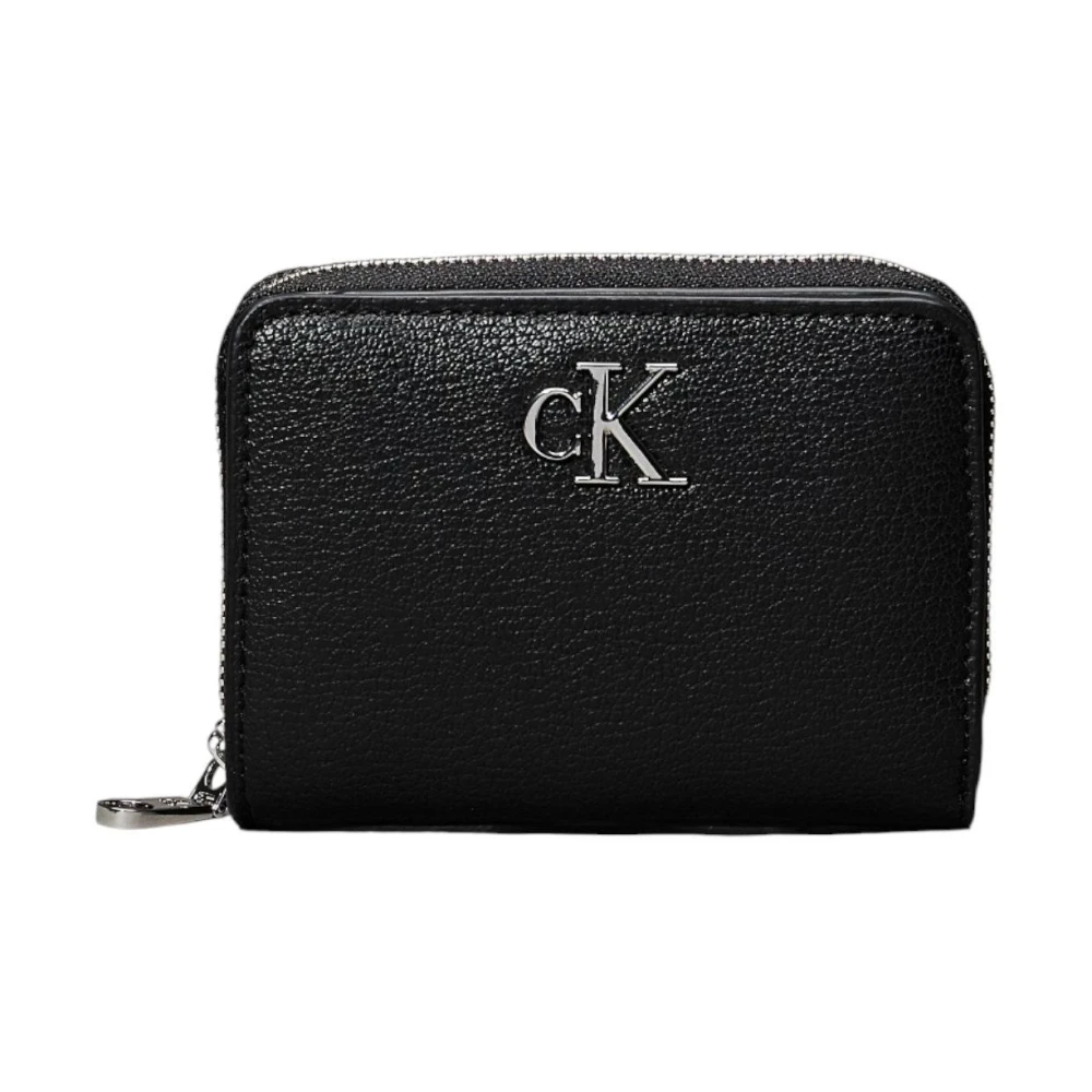 Calvin Klein Women's Black Minimal Monogram Wallet & Cardholder