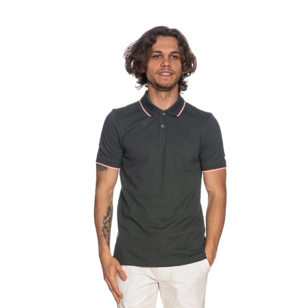 Armani Exchange Mannelijk Grijs Urban Chic Heren Polo