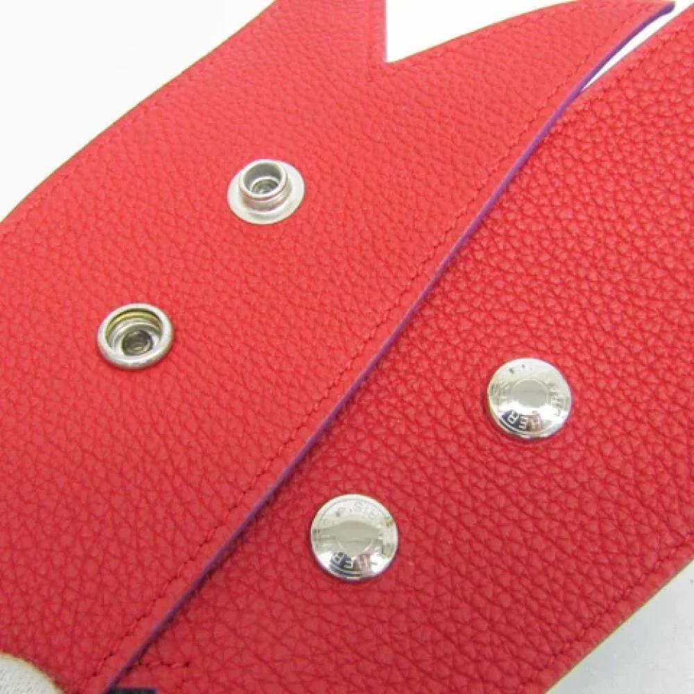 Hermès Vintage Pre-owned Leather key-holders Red Dames