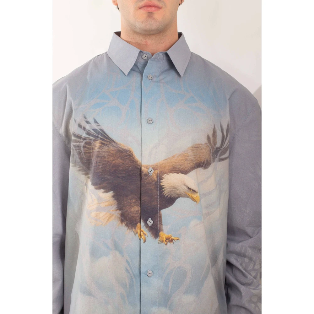 Misbhv Monument Valley Shirt in Licht Grijs Multicolor Heren