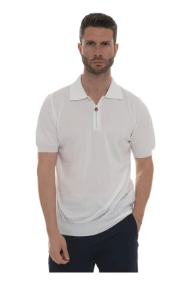 Polo skjorta med halv dragkedja