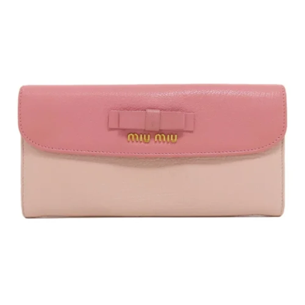 Pre-owned > Pre-owned Accessories > Pre-owned Wallets - - Miu Miu Pre-owned - Modalova