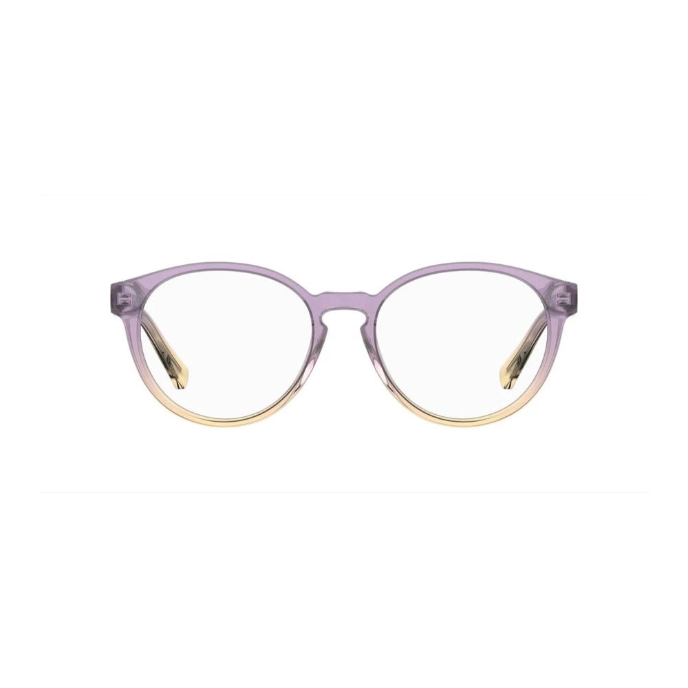 Love Moschino Paarse Acetaatframe Modieuze Bril Purple Dames