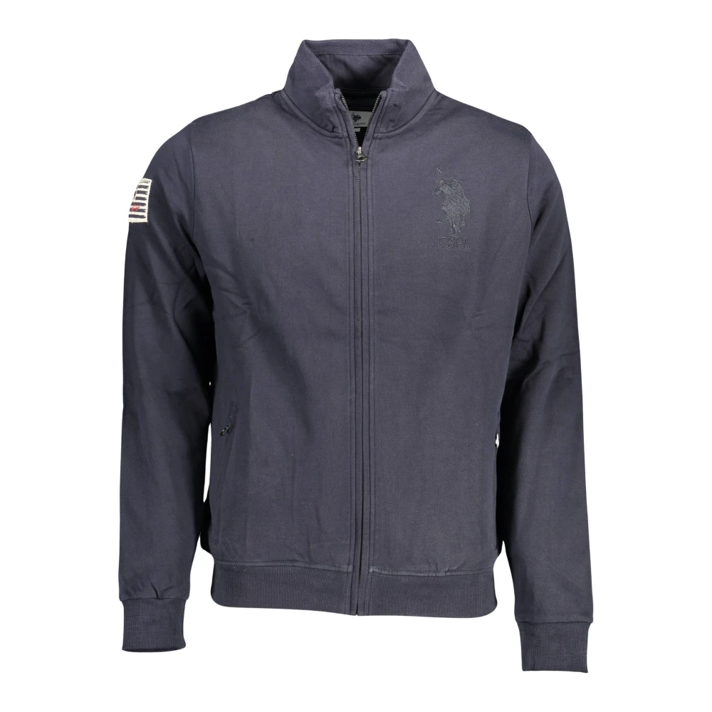 U.s. Polo Assn. Men's Blue Zip-Throughs, 2XL, Zip Sweatshirt