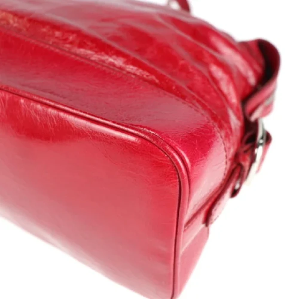 Celine Vintage Pre-owned Leather totes Red Dames