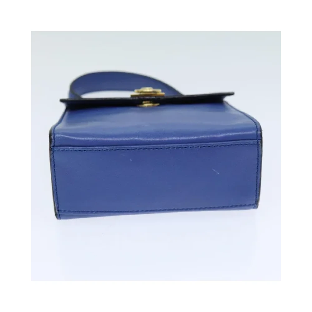 Celine Vintage Pre-owned Leather handbags Blue Dames