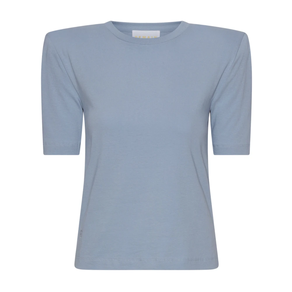 Remain Birger Christensen Klassiek Katoenen T-Shirt Blue Dames