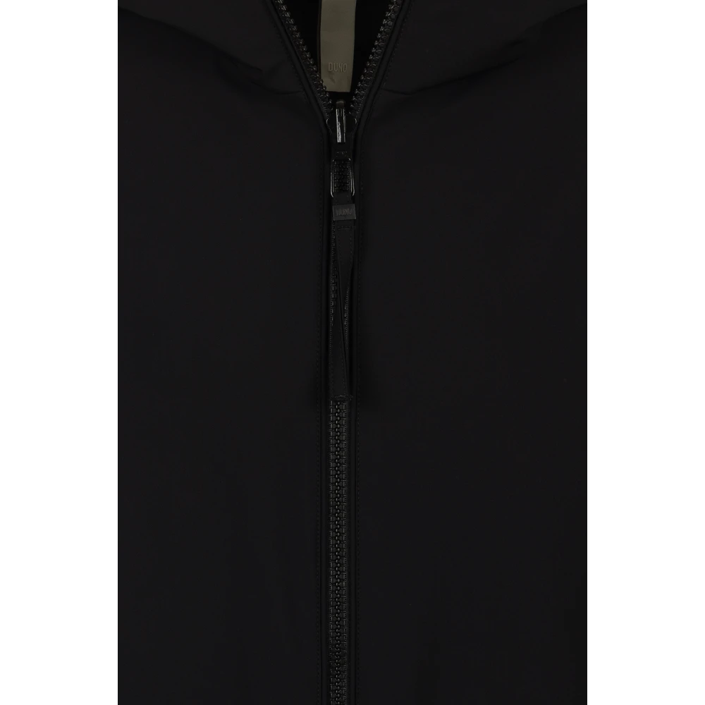Duno Omkeerbare Zwarte Parka Jas Black Dames