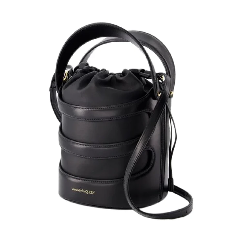 alexander mcqueen Leather handbags Black Dames