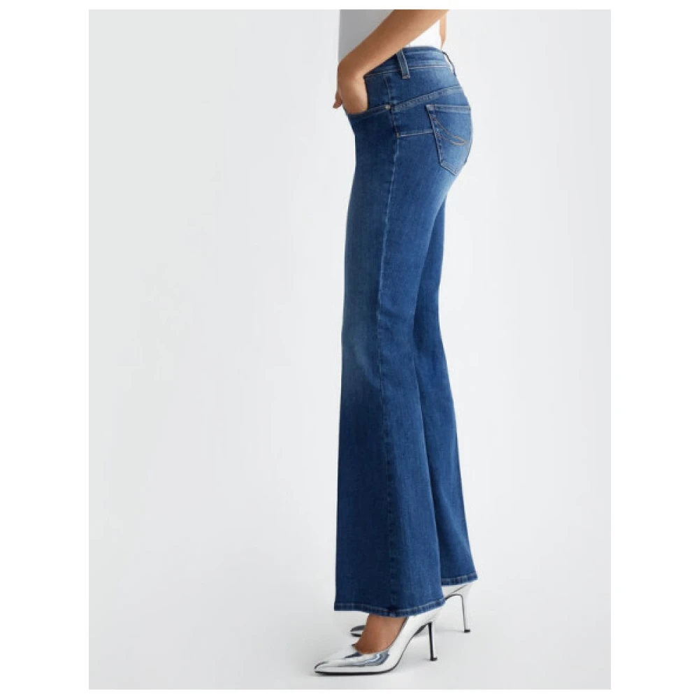 Liu Jo Flared jeans in katoenmix Blue Dames