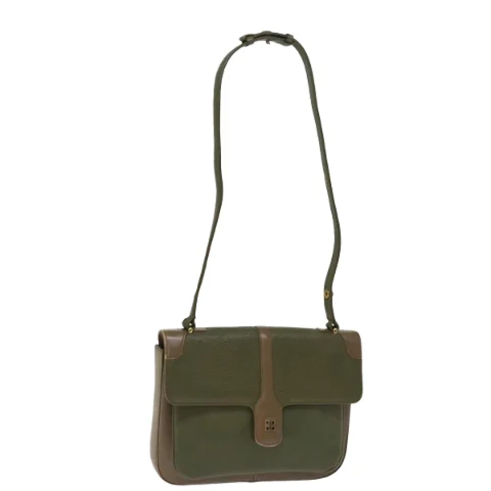 Givenchy Pre-owned Leather shoulder-bags Green Dames