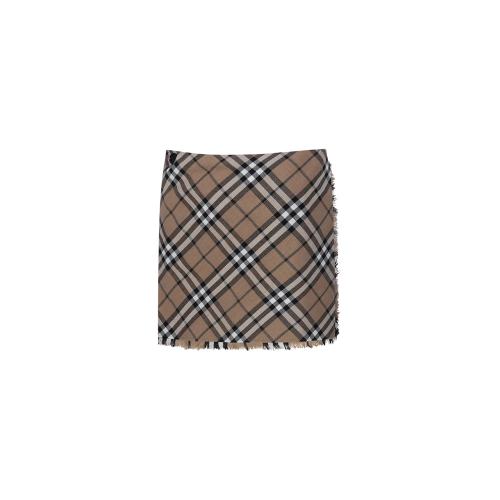 Burberry Linden Ruit Rok Multicolor Dames
