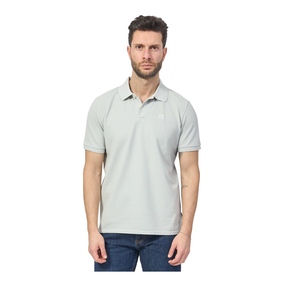 Ecoalf Biologisch Katoen Blauw Poloshirt Blue Heren