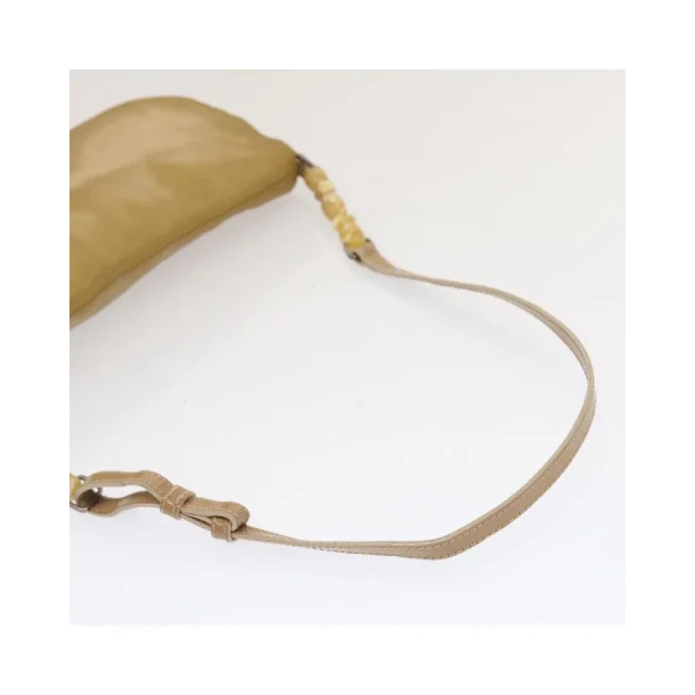 Dior Vintage Pre-owned Nylon dior-bags Beige Dames
