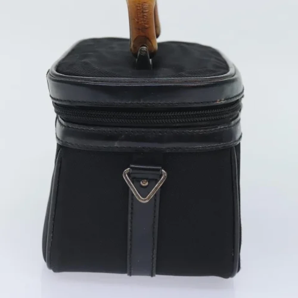 Gucci Vintage Pre-owned Nylon handbags Black Dames