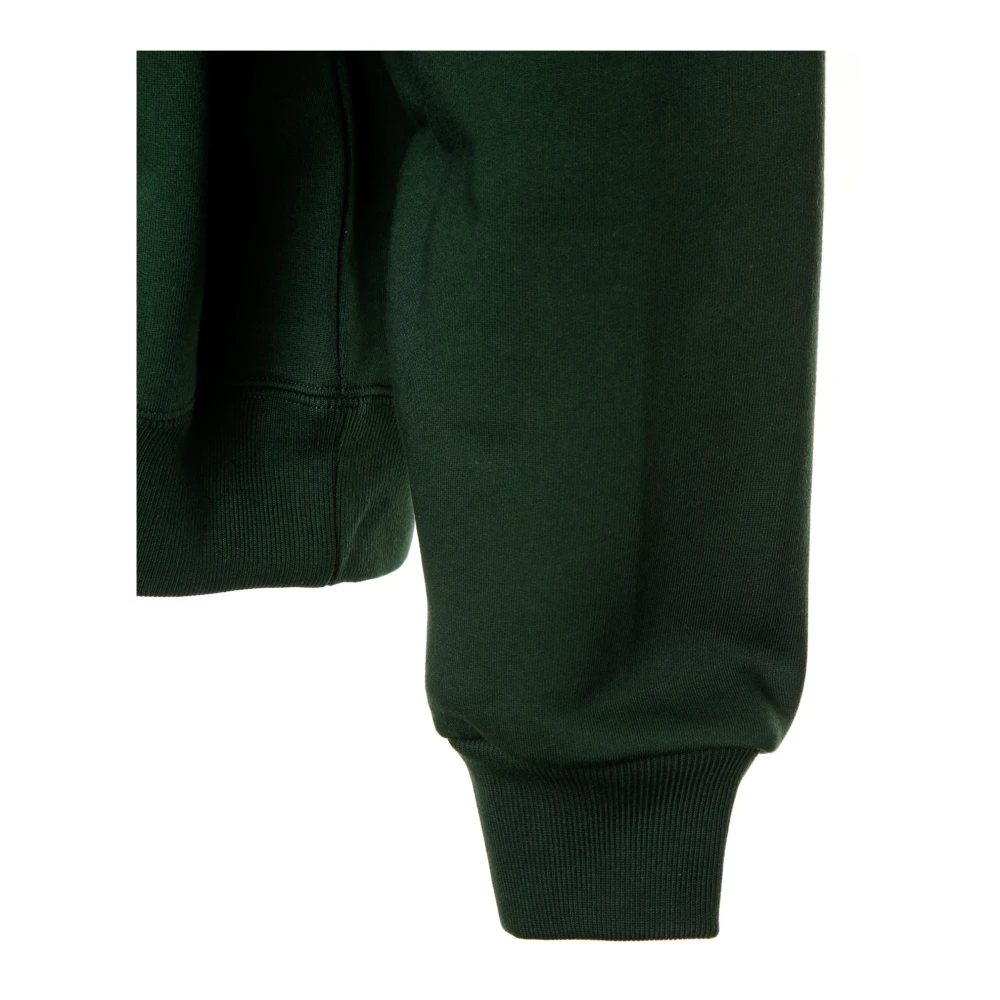 Jacquemus Gros Grain Half-Zip Sweatshirt Green Heren