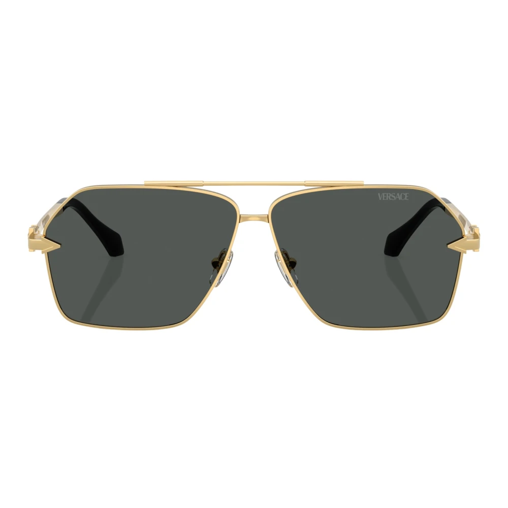 Versace Men's Yellow Sunglasses,, Stylish Sunglasses In Black Medium