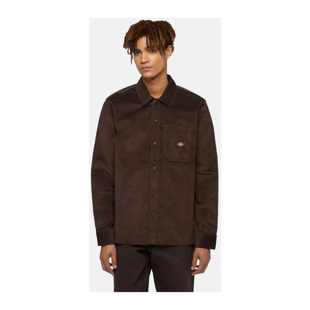 Dickies Stijlvolle Shirt voor Mannen Brown Heren