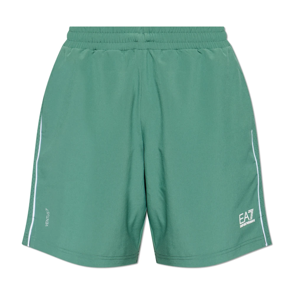 Emporio Armani Ea7 Hombre Verde Pantalones Cortos, Talla: Xl
