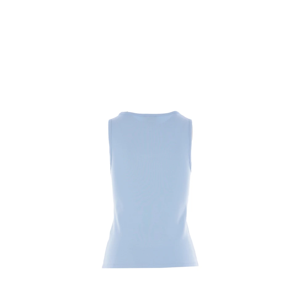 Marc Jacobs Blauwe Organische Katoen Paillet Tanktop Blue Dames