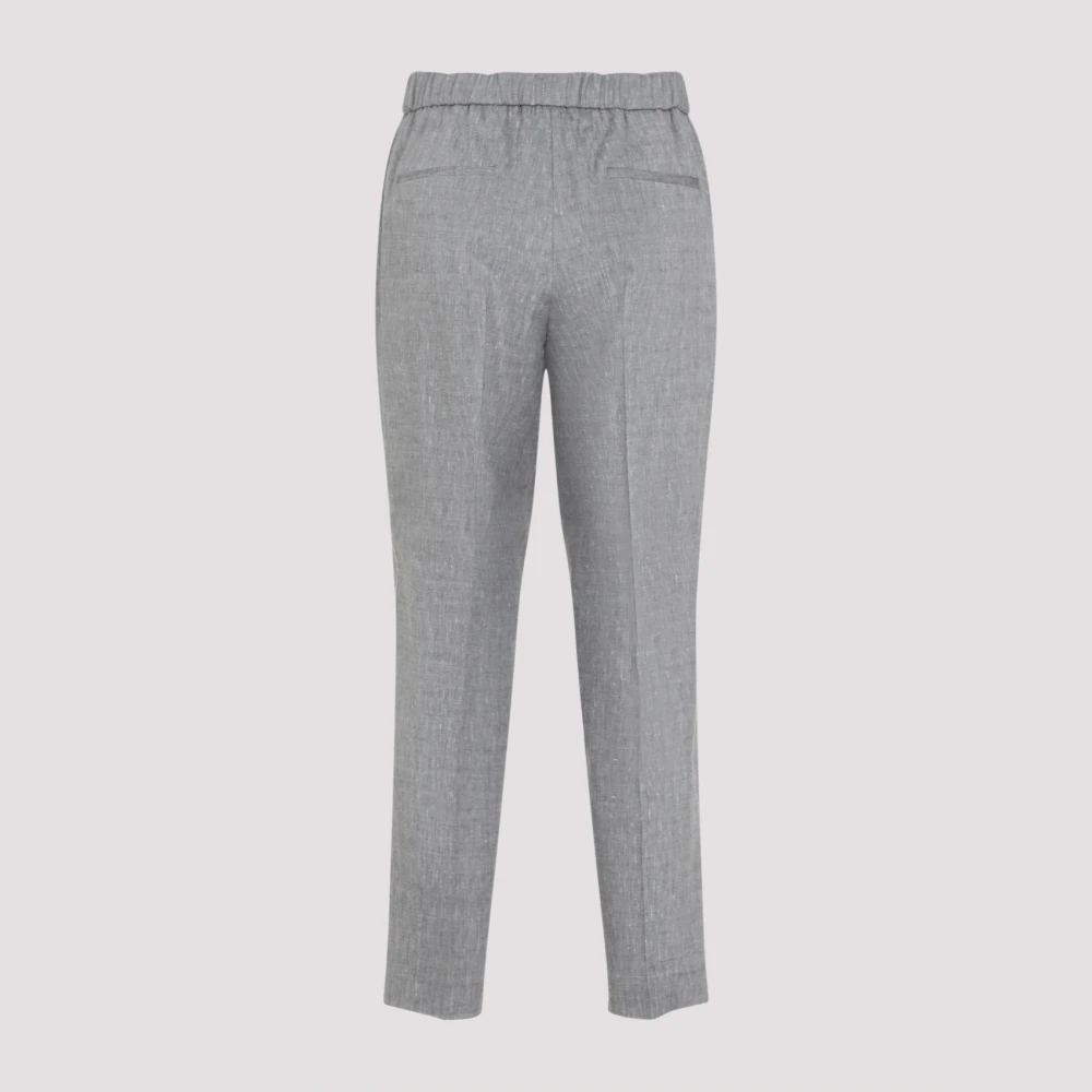 PESERICO Blauwe elegante damesbroek Blue Dames