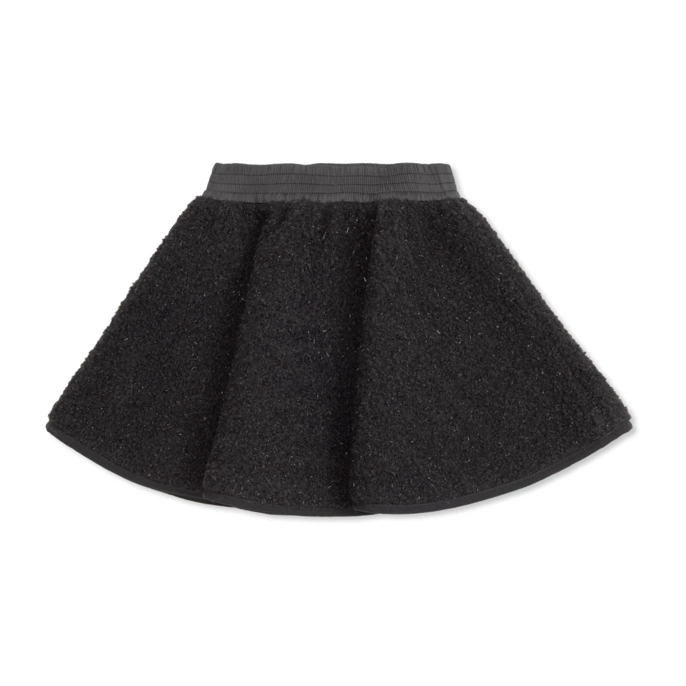 Moncler Unisex Kids Black Kids Skirts, 6 Y, Tweed Skirt With Lurex Thread