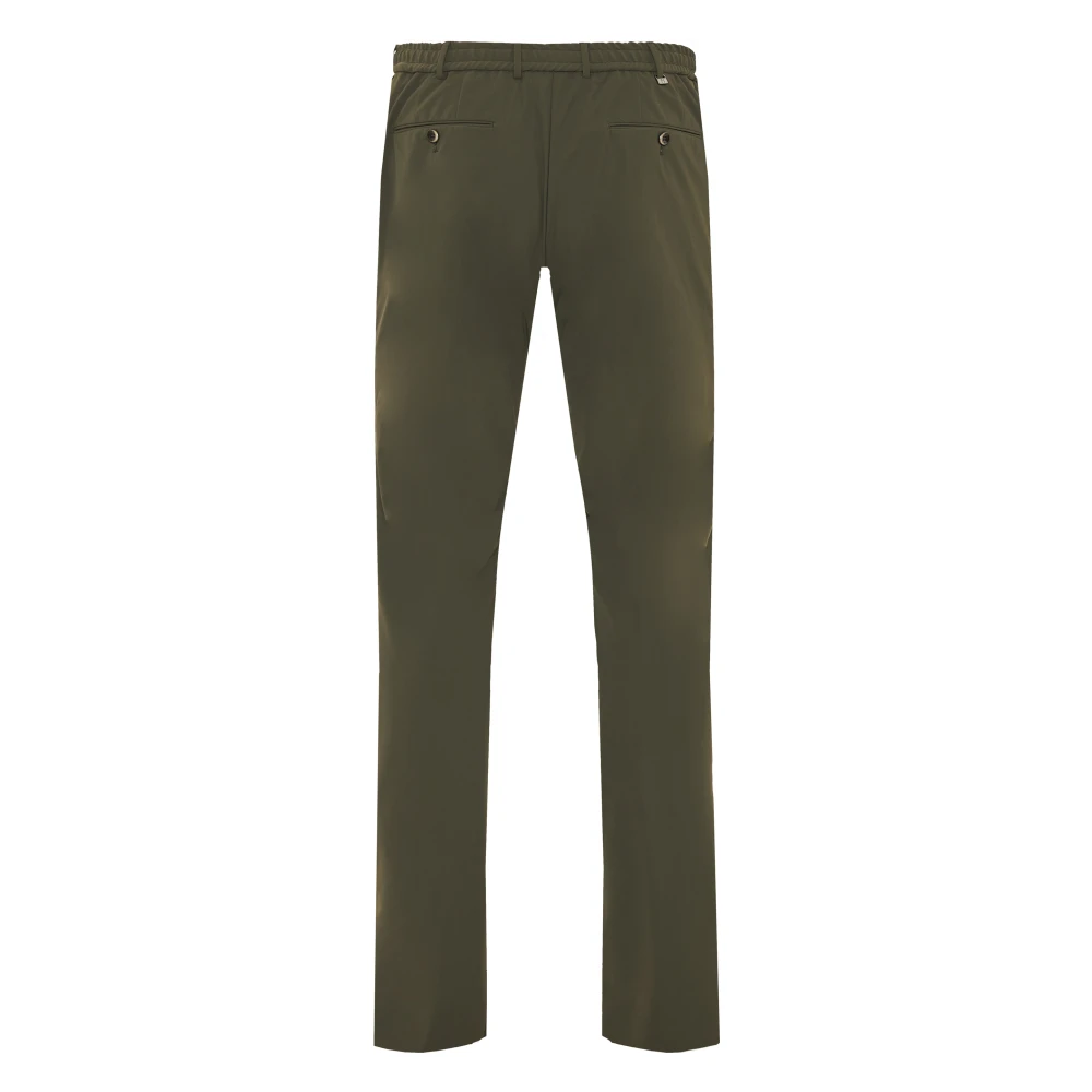 PT Torino Stretch broek met zakken gemaakt in Italië Green Heren