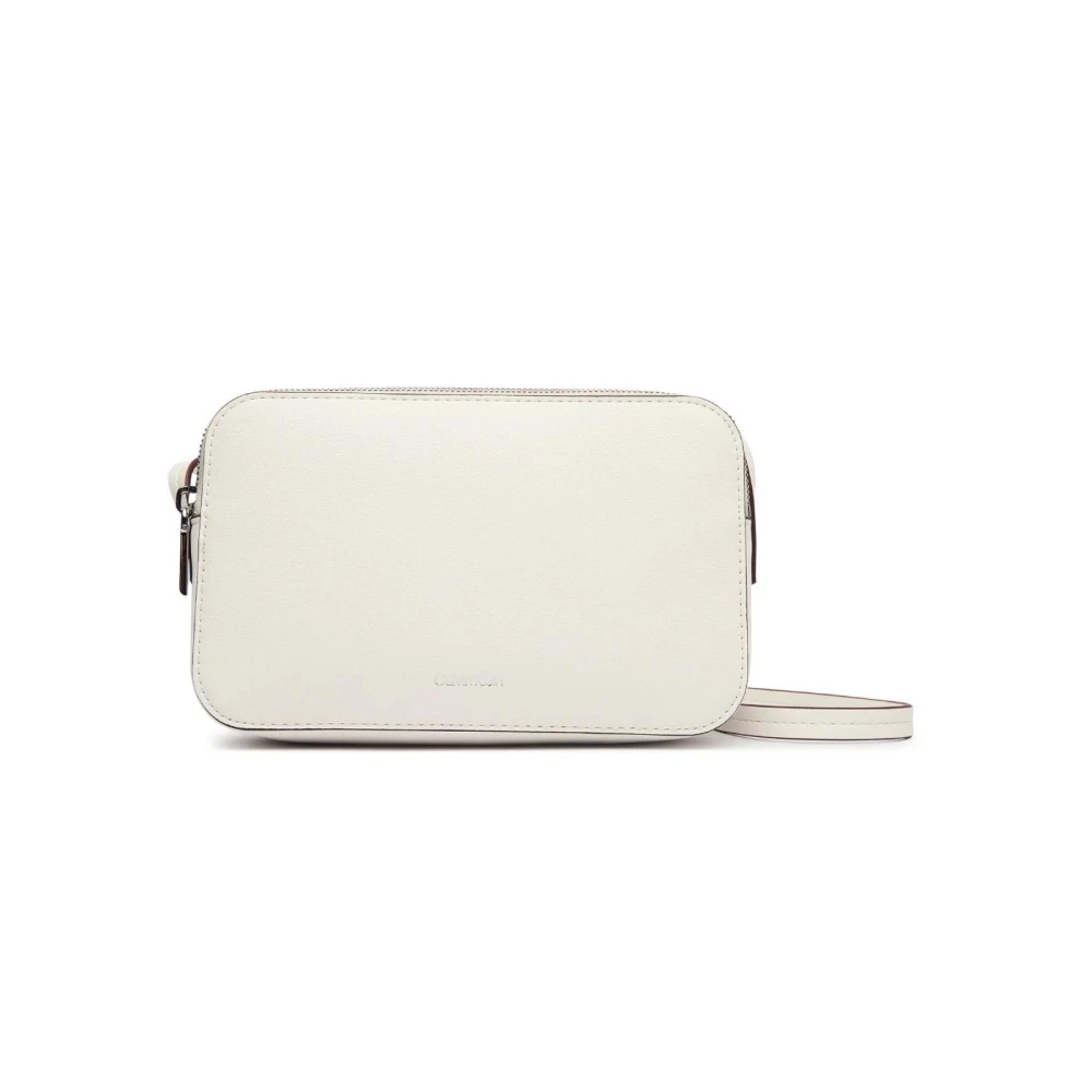 Calvin Klein Women's White Cross Body Bags, One Size, Cross Body Bags