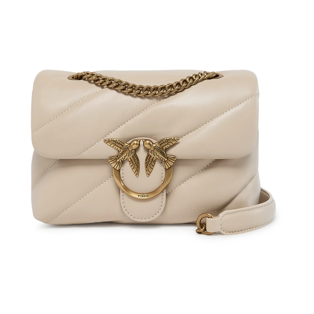 Pinko Donna Beige - Love Mini Puff Borsa A Spalla - Bags - One Size - Immagine 4