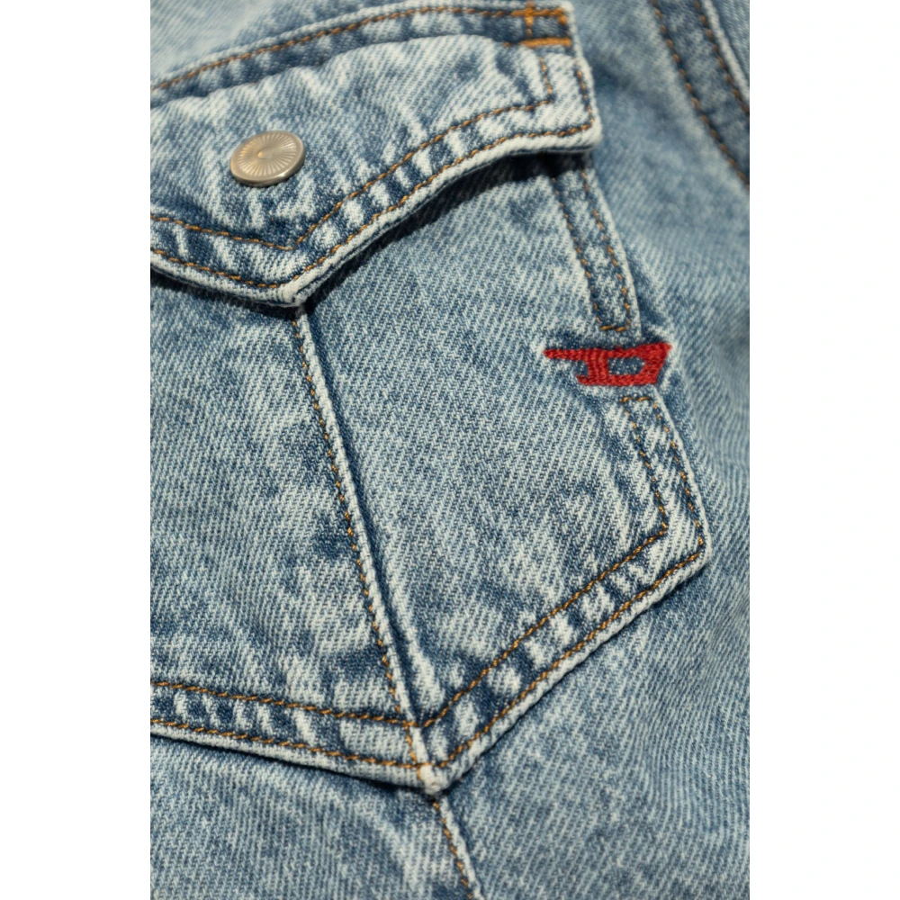 Diesel Denim overhemd De-Waves Blue Dames