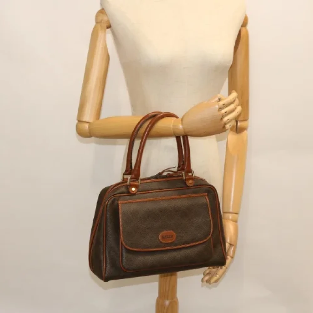 Bally Pre-owned Leather handbags Brown Dames