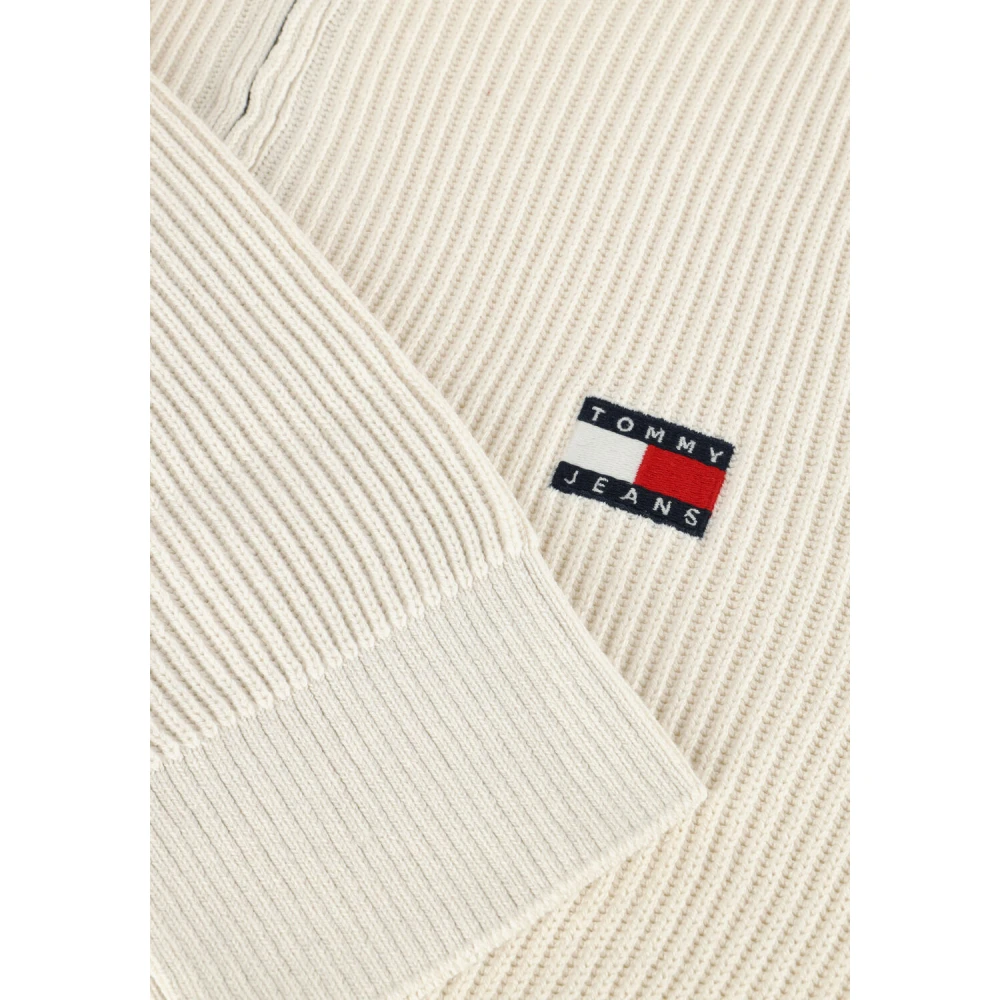 Tommy Jeans Heren Slim Badge Zip Vest Beige Heren