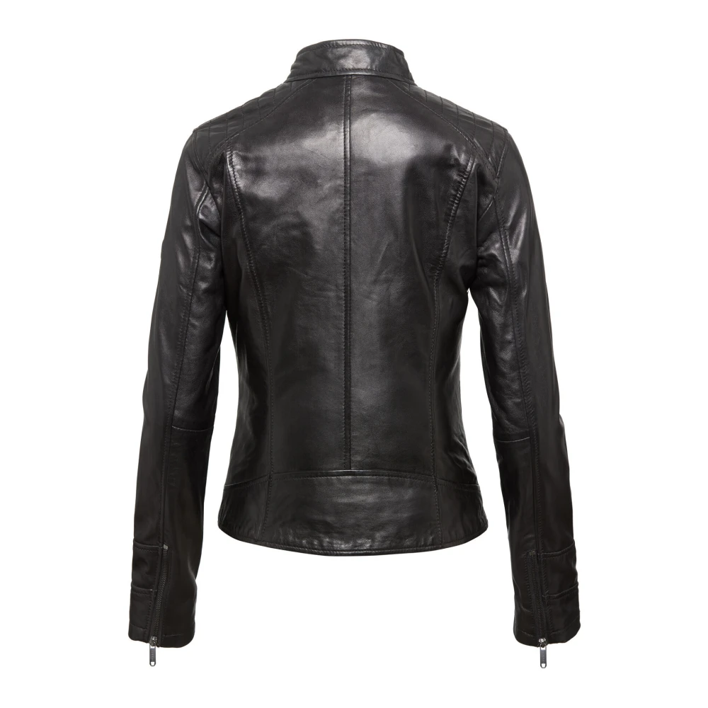 Bugatti Elegante Leren Jas voor Vrouwen Black Dames