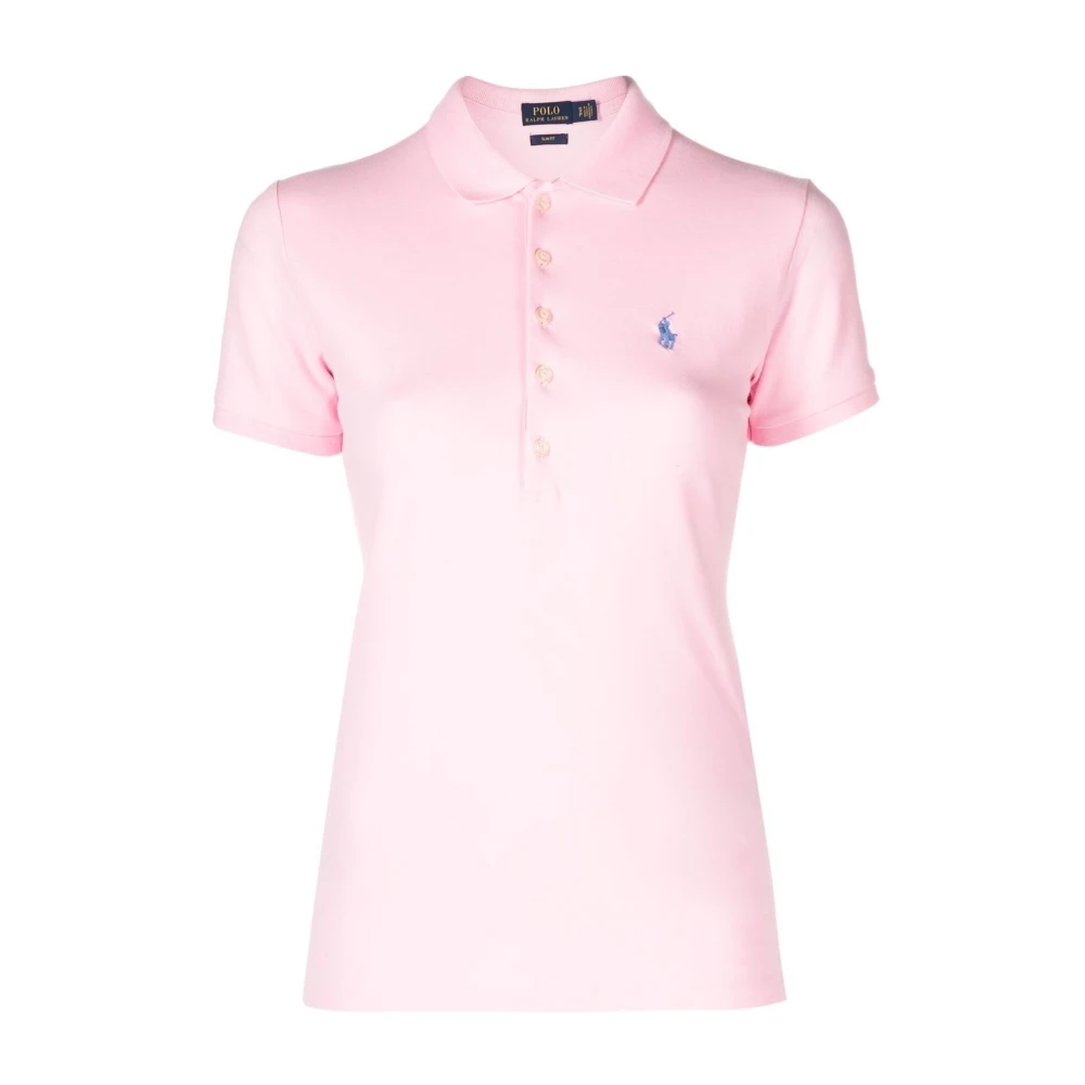 Polo Ralph Lauren Women's Pink Polo Shirts, L, Rosa T-Shirts & Polos