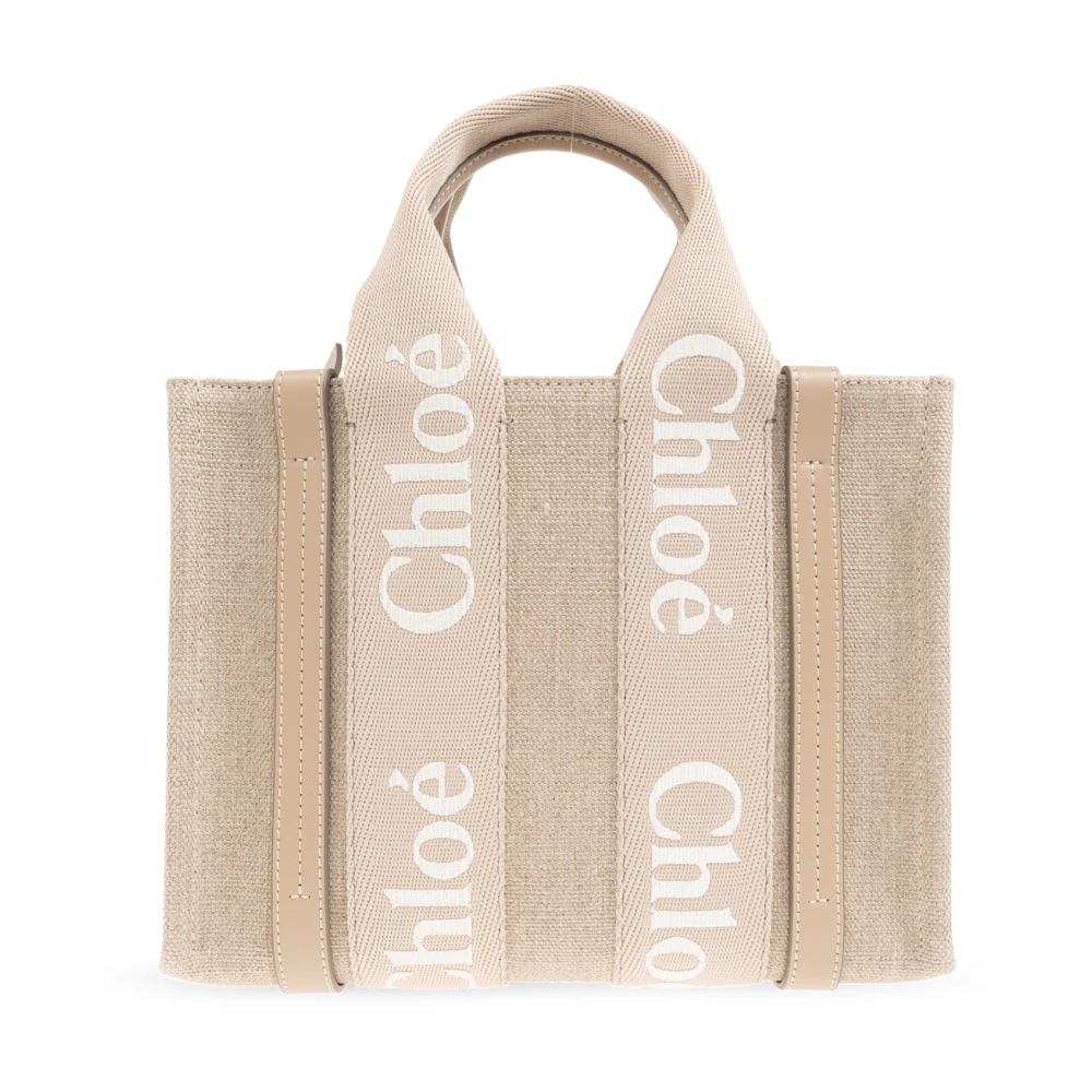 Chloé Tas Woody Klein Beige Dames