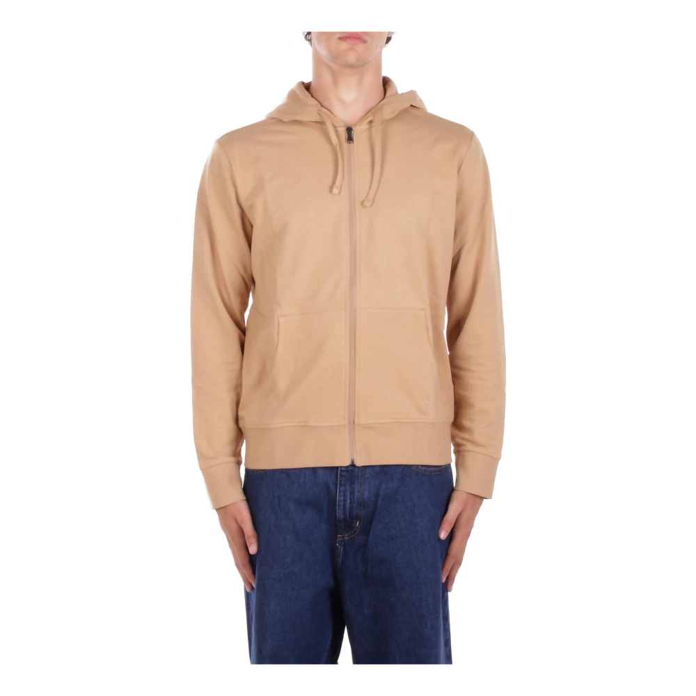 Polo Ralph Lauren Men's Brown Zip-Throughs, Xs, Camel Jumper With Hood And Zipper