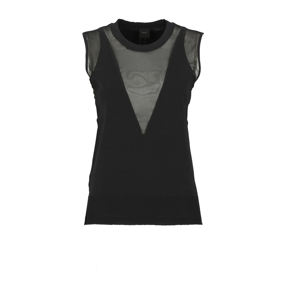 pinko Sleeveless Tops Black Dames