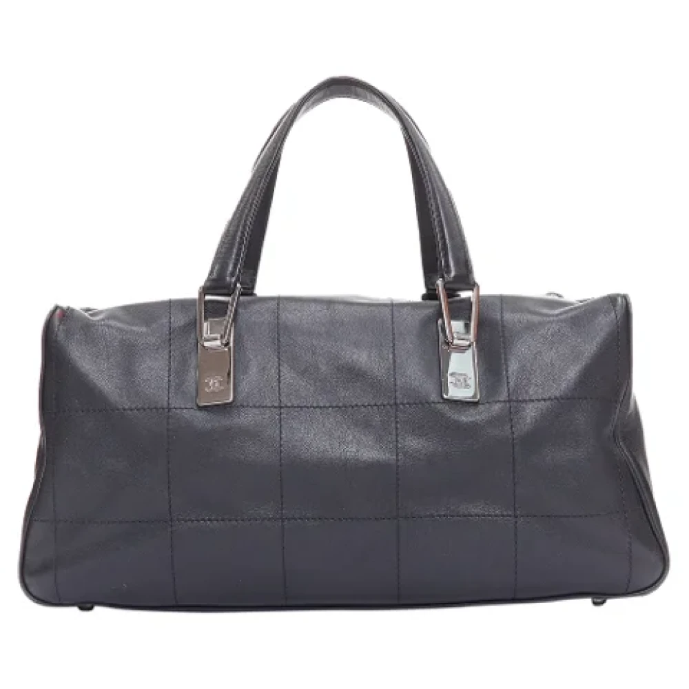 Chanel Vintage Pre-owned Leather handbags Black Dames